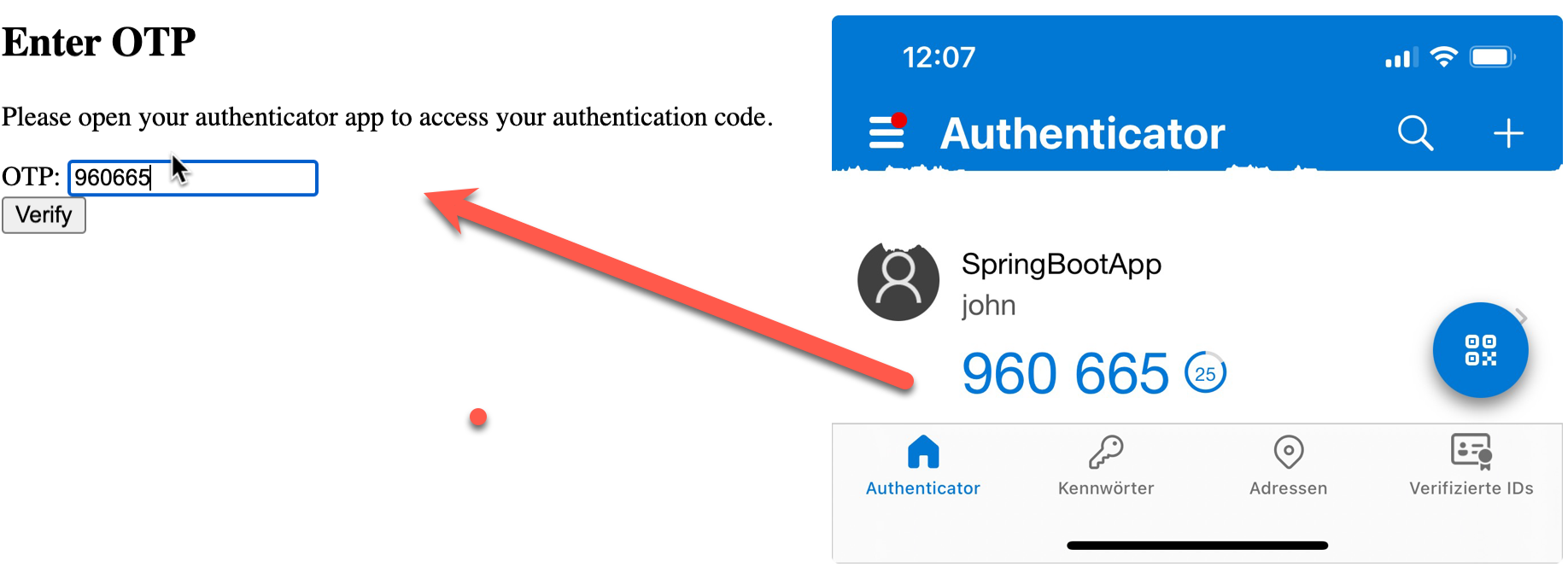 Implementierung von Zwei-Faktor-Authentifizierung (2FA) in einer Spring Boot Anwendung